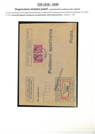ÚŘEDNÍ PSANÍ OSVOBOZENÁ OD POŠTOVNÉHO 1867-1945 – list 13