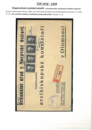 ÚŘEDNÍ PSANÍ OSVOBOZENÁ OD POŠTOVNÉHO 1867-1945 – list 14