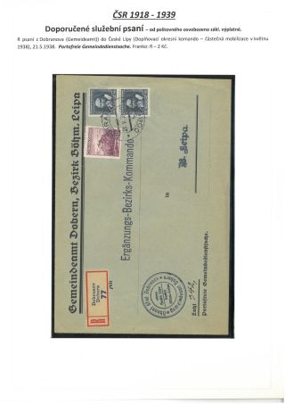 ÚŘEDNÍ PSANÍ OSVOBOZENÁ OD POŠTOVNÉHO 1867-1945 – list 15