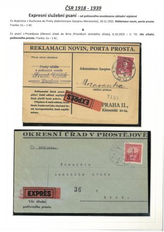 ÚŘEDNÍ PSANÍ OSVOBOZENÁ OD POŠTOVNÉHO 1867-1945 – list 24