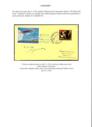 ROCKET POST ON GERMAN TERRITORY WITHIN 1955-1965 TIME PERIOD – sheet 8