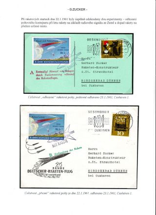 ROCKET POST ON GERMAN TERRITORY WITHIN 1955-1965 TIME PERIOD – sheet 9