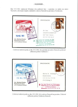 ROCKET POST ON GERMAN TERRITORY WITHIN 1955-1965 TIME PERIOD – sheet 13