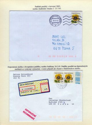 PADĚLKY POŠTOVNÍCH ZNÁMEK ČR KE ŠKODĚ POŠTY – list 16