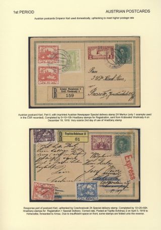 ČESKOSLOVENSKO 1918-1939: DVOJITÉ DOPISNICE V POŠTOVNÍM POUŽITÍ – list 6