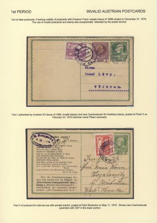ČESKOSLOVENSKO 1918-1939: DVOJITÉ DOPISNICE V POŠTOVNÍM POUŽITÍ – list 13