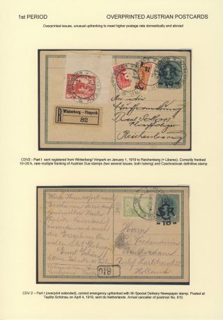 ČESKOSLOVENSKO 1918-1939: DVOJITÉ DOPISNICE V POŠTOVNÍM POUŽITÍ – list 18