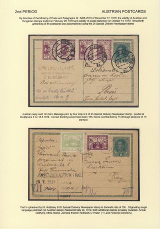 ČESKOSLOVENSKO 1918-1939: DVOJITÉ DOPISNICE V POŠTOVNÍM POUŽITÍ – list 23