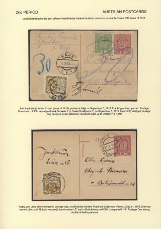 ČESKOSLOVENSKO 1918-1939: DVOJITÉ DOPISNICE V POŠTOVNÍM POUŽITÍ – list 24