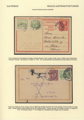 ČESKOSLOVENSKO 1918-1939: DVOJITÉ DOPISNICE V POŠTOVNÍM POUŽITÍ – list 25