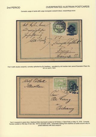 ČESKOSLOVENSKO 1918-1939: DVOJITÉ DOPISNICE V POŠTOVNÍM POUŽITÍ – list 31