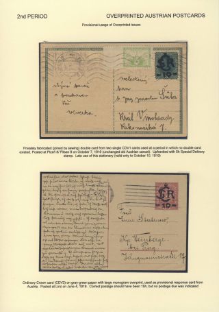 ČESKOSLOVENSKO 1918-1939: DVOJITÉ DOPISNICE V POŠTOVNÍM POUŽITÍ – list 33
