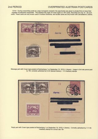 ČESKOSLOVENSKO 1918-1939: DVOJITÉ DOPISNICE V POŠTOVNÍM POUŽITÍ – list 34