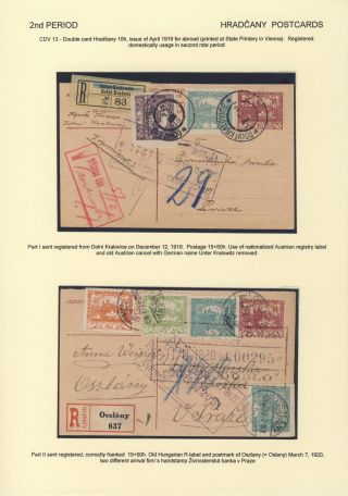 ČESKOSLOVENSKO 1918-1939: DVOJITÉ DOPISNICE V POŠTOVNÍM POUŽITÍ – list 43