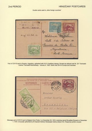 ČESKOSLOVENSKO 1918-1939: DVOJITÉ DOPISNICE V POŠTOVNÍM POUŽITÍ – list 45