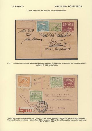 ČESKOSLOVENSKO 1918-1939: DVOJITÉ DOPISNICE V POŠTOVNÍM POUŽITÍ – list 50