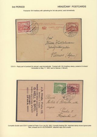 ČESKOSLOVENSKO 1918-1939: DVOJITÉ DOPISNICE V POŠTOVNÍM POUŽITÍ – list 51