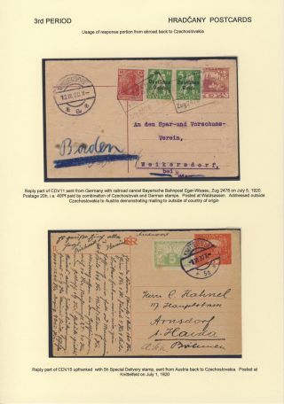 ČESKOSLOVENSKO 1918-1939: DVOJITÉ DOPISNICE V POŠTOVNÍM POUŽITÍ – list 56