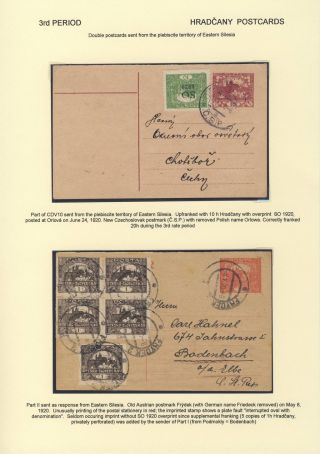 ČESKOSLOVENSKO 1918-1939: DVOJITÉ DOPISNICE V POŠTOVNÍM POUŽITÍ – list 60