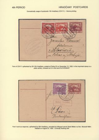 ČESKOSLOVENSKO 1918-1939: DVOJITÉ DOPISNICE V POŠTOVNÍM POUŽITÍ – list 63