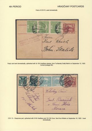 ČESKOSLOVENSKO 1918-1939: DVOJITÉ DOPISNICE V POŠTOVNÍM POUŽITÍ – list 64