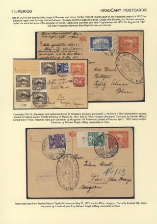 ČESKOSLOVENSKO 1918-1939: DVOJITÉ DOPISNICE V POŠTOVNÍM POUŽITÍ – list 69