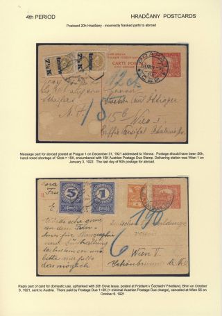 ČESKOSLOVENSKO 1918-1939: DVOJITÉ DOPISNICE V POŠTOVNÍM POUŽITÍ – list 71