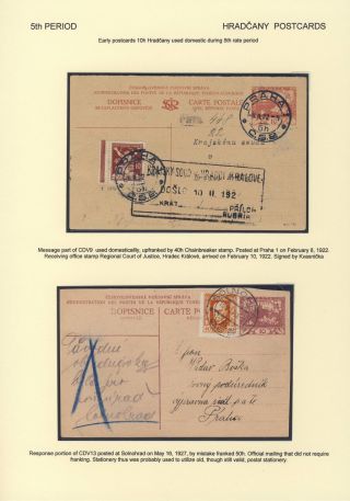 ČESKOSLOVENSKO 1918-1939: DVOJITÉ DOPISNICE V POŠTOVNÍM POUŽITÍ – list 77