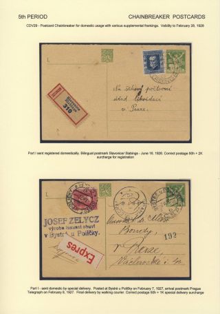 ČESKOSLOVENSKO 1918-1939: DVOJITÉ DOPISNICE V POŠTOVNÍM POUŽITÍ – list 86