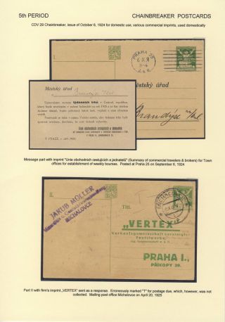 ČESKOSLOVENSKO 1918-1939: DVOJITÉ DOPISNICE V POŠTOVNÍM POUŽITÍ – list 87