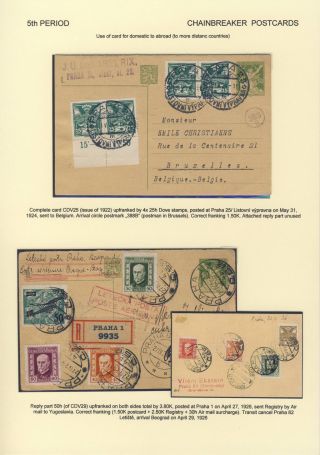 ČESKOSLOVENSKO 1918-1939: DVOJITÉ DOPISNICE V POŠTOVNÍM POUŽITÍ – list 90