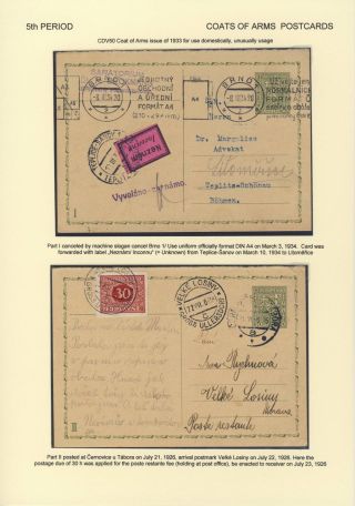 ČESKOSLOVENSKO 1918-1939: DVOJITÉ DOPISNICE V POŠTOVNÍM POUŽITÍ – list 100