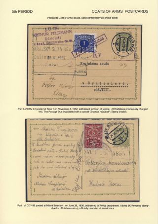 ČESKOSLOVENSKO 1918-1939: DVOJITÉ DOPISNICE V POŠTOVNÍM POUŽITÍ – list 104