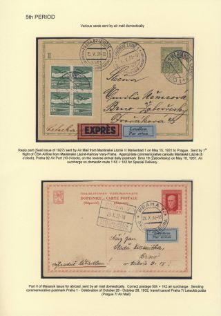 ČESKOSLOVENSKO 1918-1939: DVOJITÉ DOPISNICE V POŠTOVNÍM POUŽITÍ – list 105