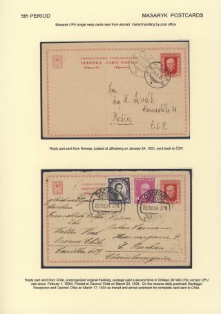 ČESKOSLOVENSKO 1918-1939: DVOJITÉ DOPISNICE V POŠTOVNÍM POUŽITÍ – list 117
