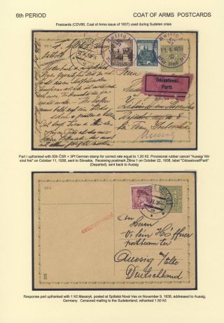 ČESKOSLOVENSKO 1918-1939: DVOJITÉ DOPISNICE V POŠTOVNÍM POUŽITÍ – list 124