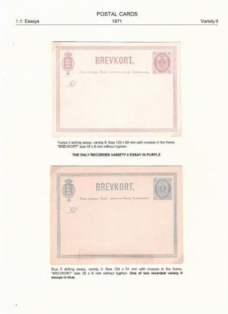 DÄNEMARK 1871-1905: ZWEIFÄRBIGE GANZSACHEN – Blatt 3