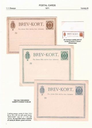 DÄNEMARK 1871-1905: ZWEIFÄRBIGE GANZSACHEN – Blatt 4
