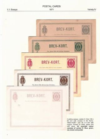 DÄNEMARK 1871-1905: ZWEIFÄRBIGE GANZSACHEN – Blatt 5