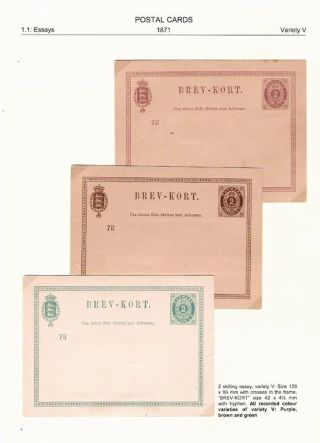 DÄNEMARK 1871-1905: ZWEIFÄRBIGE GANZSACHEN – Blatt 6