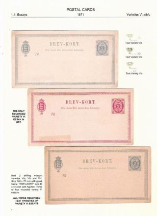 DÄNEMARK 1871-1905: ZWEIFÄRBIGE GANZSACHEN – Blatt 7