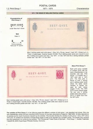 DÄNEMARK 1871-1905: ZWEIFÄRBIGE GANZSACHEN – Blatt 9