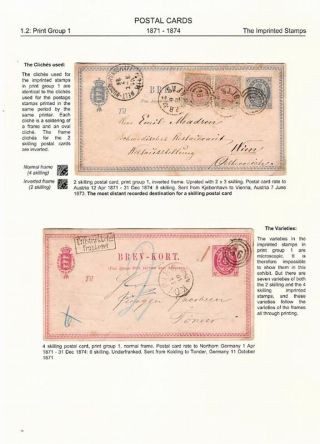 DÄNEMARK 1871-1905: ZWEIFÄRBIGE GANZSACHEN – Blatt 10
