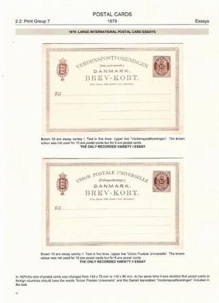 "BICOLOURED" POSTAL STATIONERY OF DENMARK 1871-1905 – sheet 49