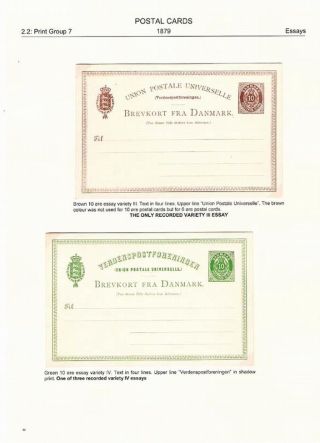 "BICOLOURED" POSTAL STATIONERY OF DENMARK 1871-1905 – sheet 50