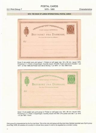 "BICOLOURED" POSTAL STATIONERY OF DENMARK 1871-1905 – sheet 52