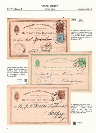 "BICOLOURED" POSTAL STATIONERY OF DENMARK 1871-1905 – sheet 56