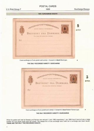 "BICOLOURED" POSTAL STATIONERY OF DENMARK 1871-1905 – sheet 64