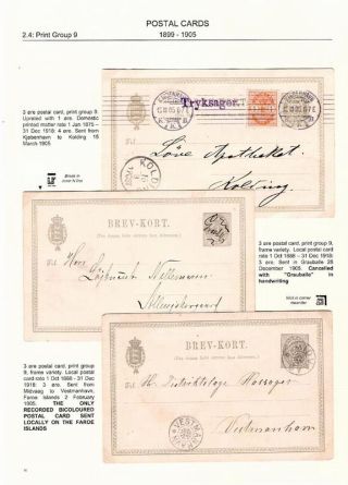"BICOLOURED" POSTAL STATIONERY OF DENMARK 1871-1905 – sheet 70