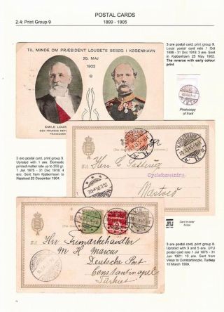 "BICOLOURED" POSTAL STATIONERY OF DENMARK 1871-1905 – sheet 72